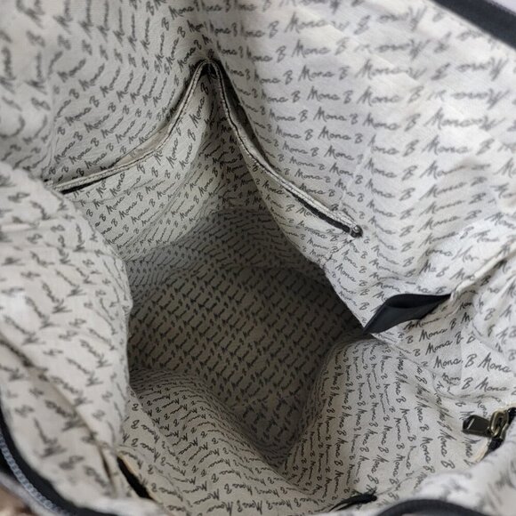 Mona B Canvas Tote with Rose Embroidery – Rustic Boho Bag with Dual Carry Option - Picture 10 of 10